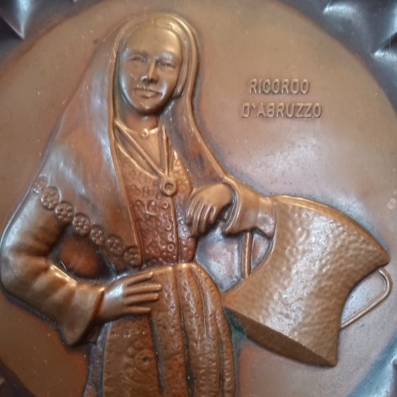 Rare Vintage :: Ricordo Del Molise Copper Decorative Plate | Made in Italy - Picture 2 of 5